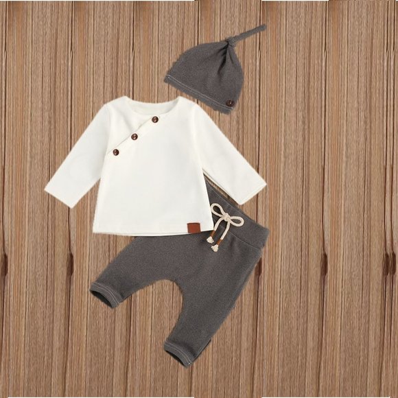 Winter Gentleman Outfit Clothes Pants Fall Easter outfit Boy Set Top Birthday - Picture 2 of 10